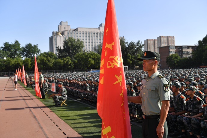 1校本部开学典礼现场
